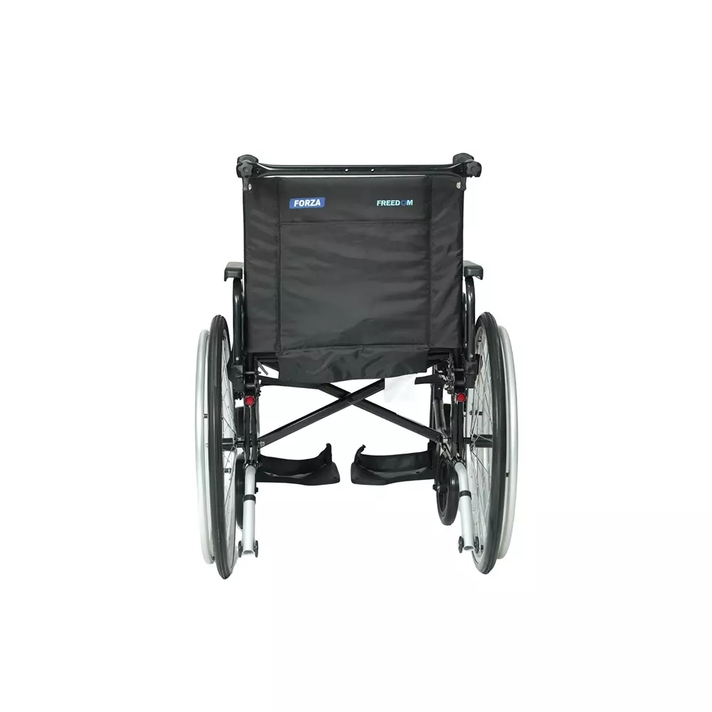 Forza Freedom Wheelchair 125 Kg Weight Capacity  Self Propelled 3-Position Reclining Backrest Black, WC6000-SP