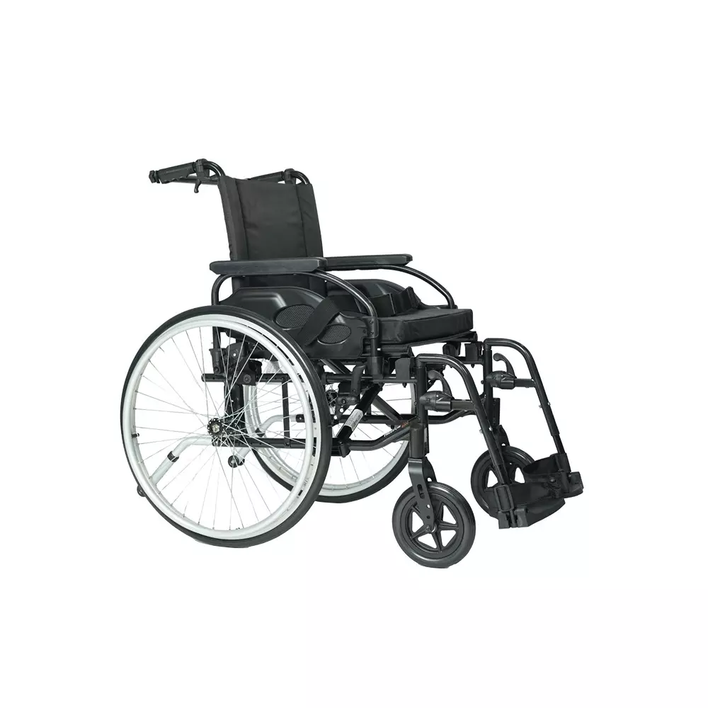 Forza Freedom Wheelchair 125 Kg Weight Capacity  Self Propelled 3-Position Reclining Backrest Black, WC6000-SP