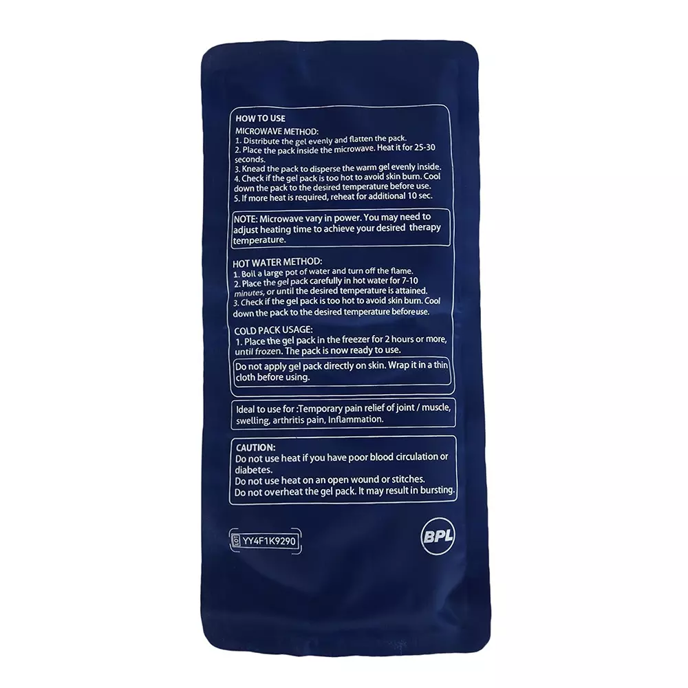BPL Medical Technologies Hot and Cold Gel Pack Blue Free Size for Injuries and Pain Relief