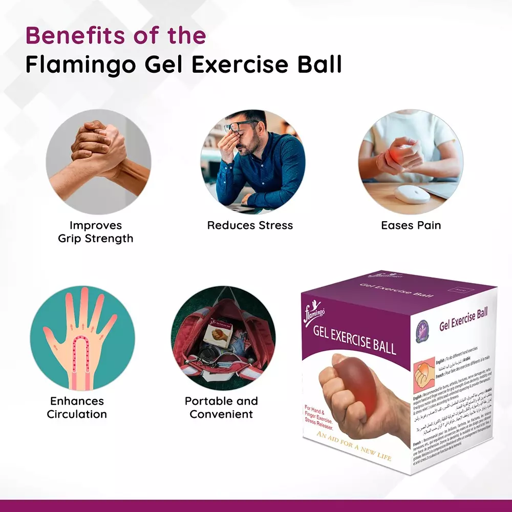 flamingo-exercise-gel-ball-red-color-medium-resistance-for-hand-grip-muscle-strengthening-stress-relief-oc-2138