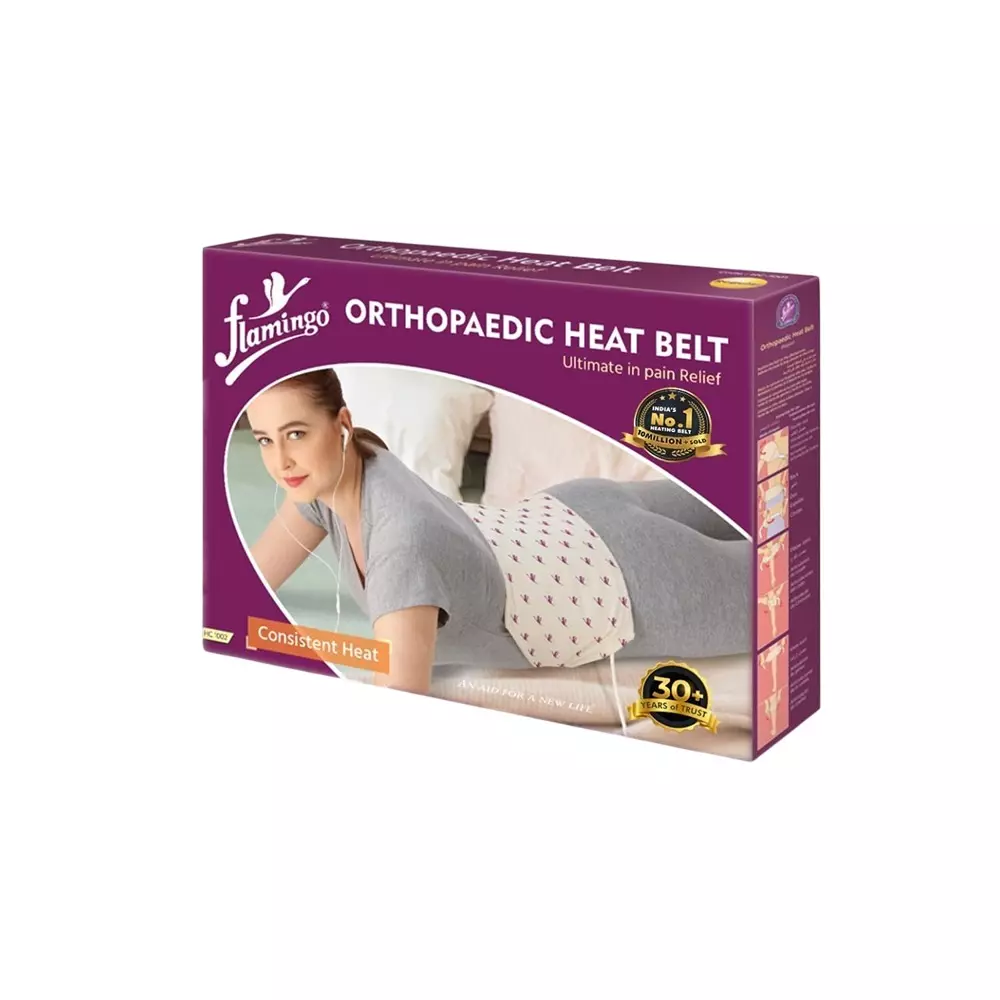 Flamingo Orthopaedic Electric Heating Pad XL Size 55 W Cotton, Polyvinyl Chloride White