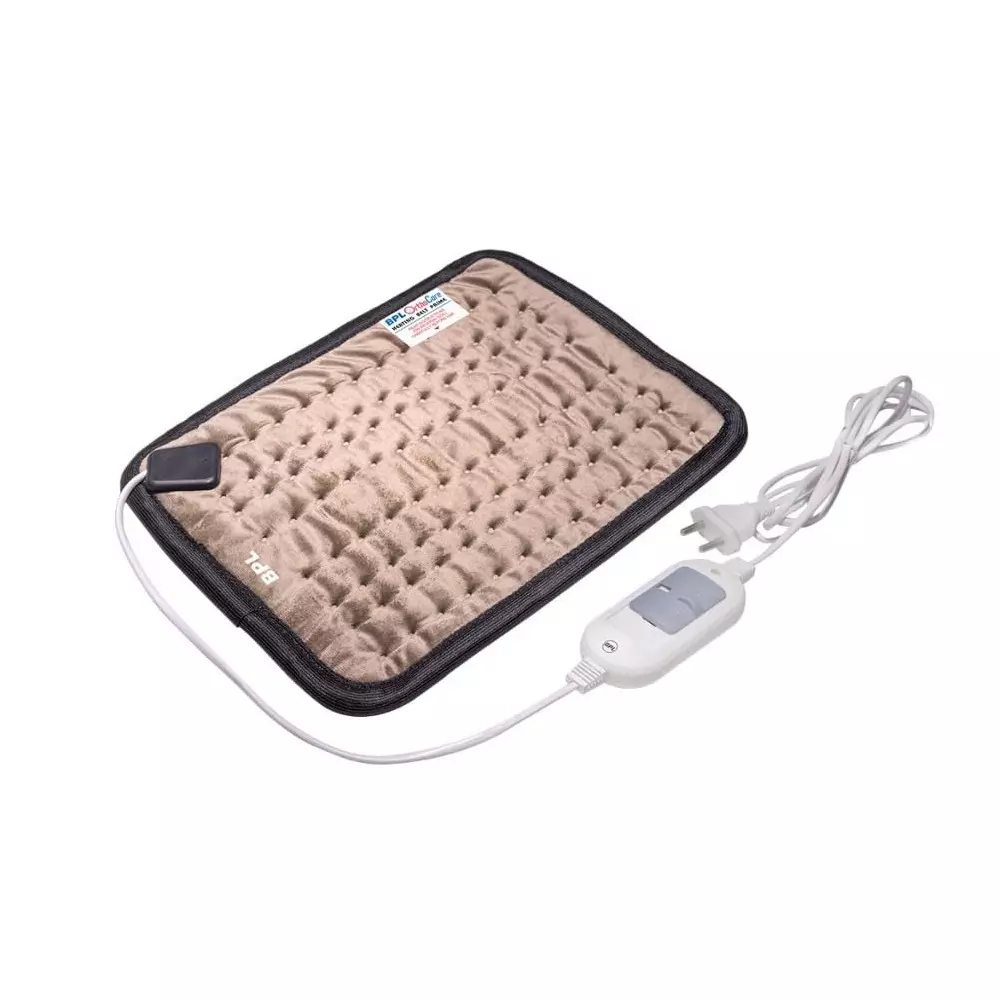 BPL Electric Heating Pad with Temperature Controller Brown, Size L