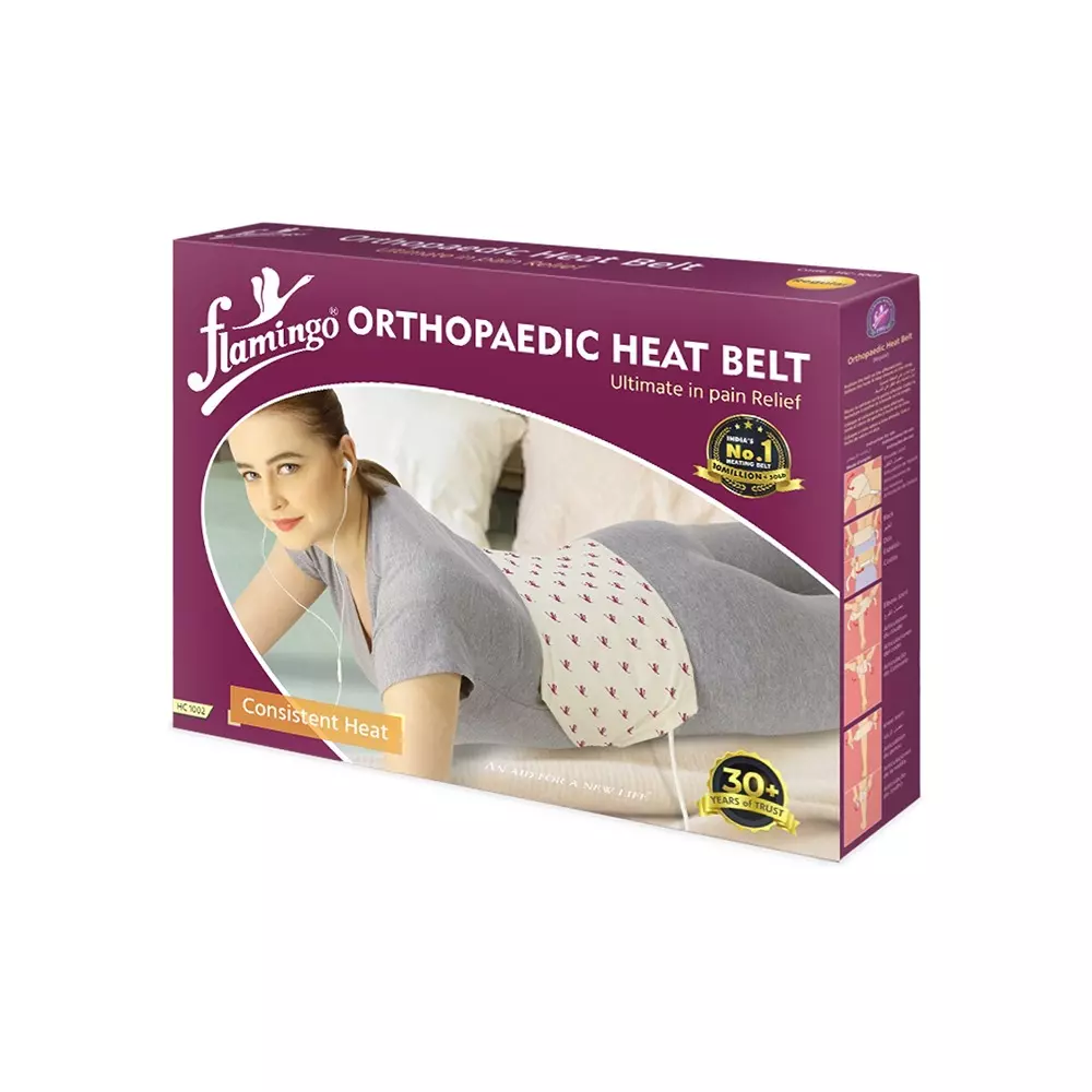 Flamingo Regular Size Orthopaedic Heat Belt With Temperature Controller and 55 W Power Rating, DHC1001R