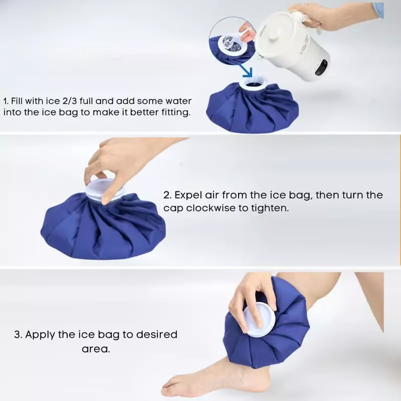 Complete Care Cold Water Bag Blue 150 mm (6 inch) Size for Cold Therapy Pain Relief Injuries