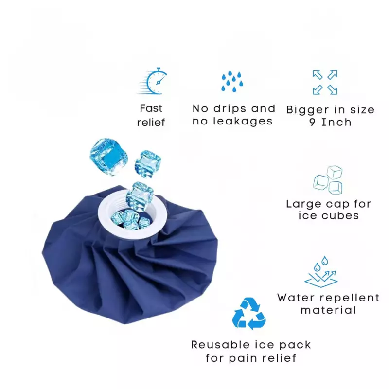 Complete Care Cold Water Bag Blue 150 mm (6 inch) Size for Cold Therapy Pain Relief Injuries