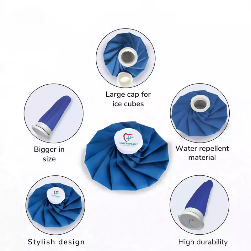 Complete Care Cold Water Bag Blue 150 mm (6 inch) Size for Cold Therapy Pain Relief Injuries