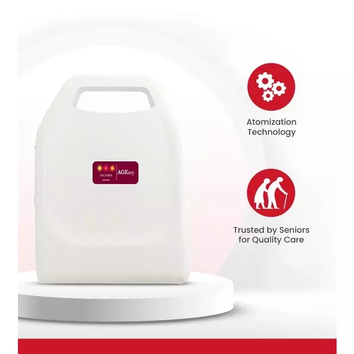 AGEasy Antara by MAX Group Compressor Nebulizer 7 ml Capacity 0.2 ml/min Spray Rate White, AENB100102