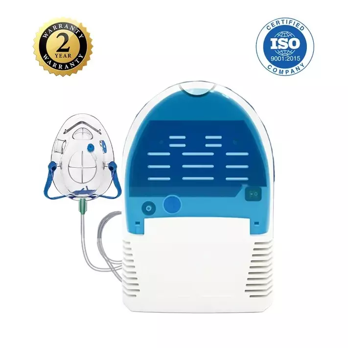 AGEasy Antara by MAX Group Compressor Nebulizer With Compartment 7 ml Capacity 0.2 ml/min Spray Rate White & Blue, AENB100101