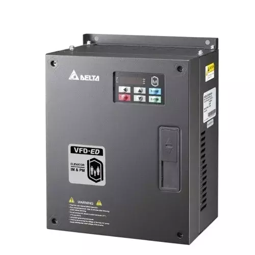 Delta 11 kW ED Series AC Motor Drive, 415 V, 3 Phase, 23 A Output Current and In-Built LED Keypad, Braking Chopper, VFD110ED435