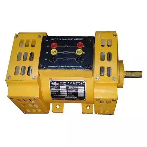 MOTCO DC Compound Motor SPDP Duty Type 1 HP Power 230 V 3000 RPM Speed, 1003-2R