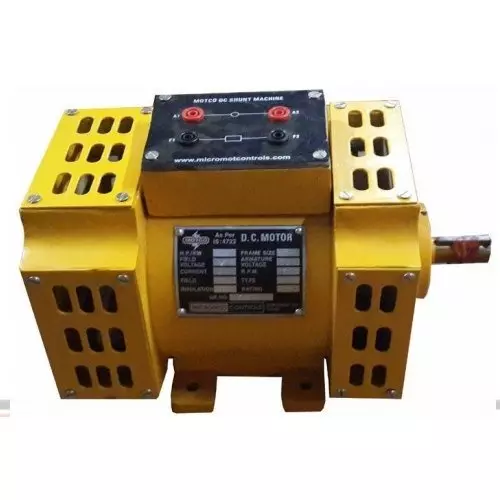 MOTCO DC Shunt Motor SPDP Duty Type 1 HP Power 230 V 3000 RPM Speed, 1001-2R