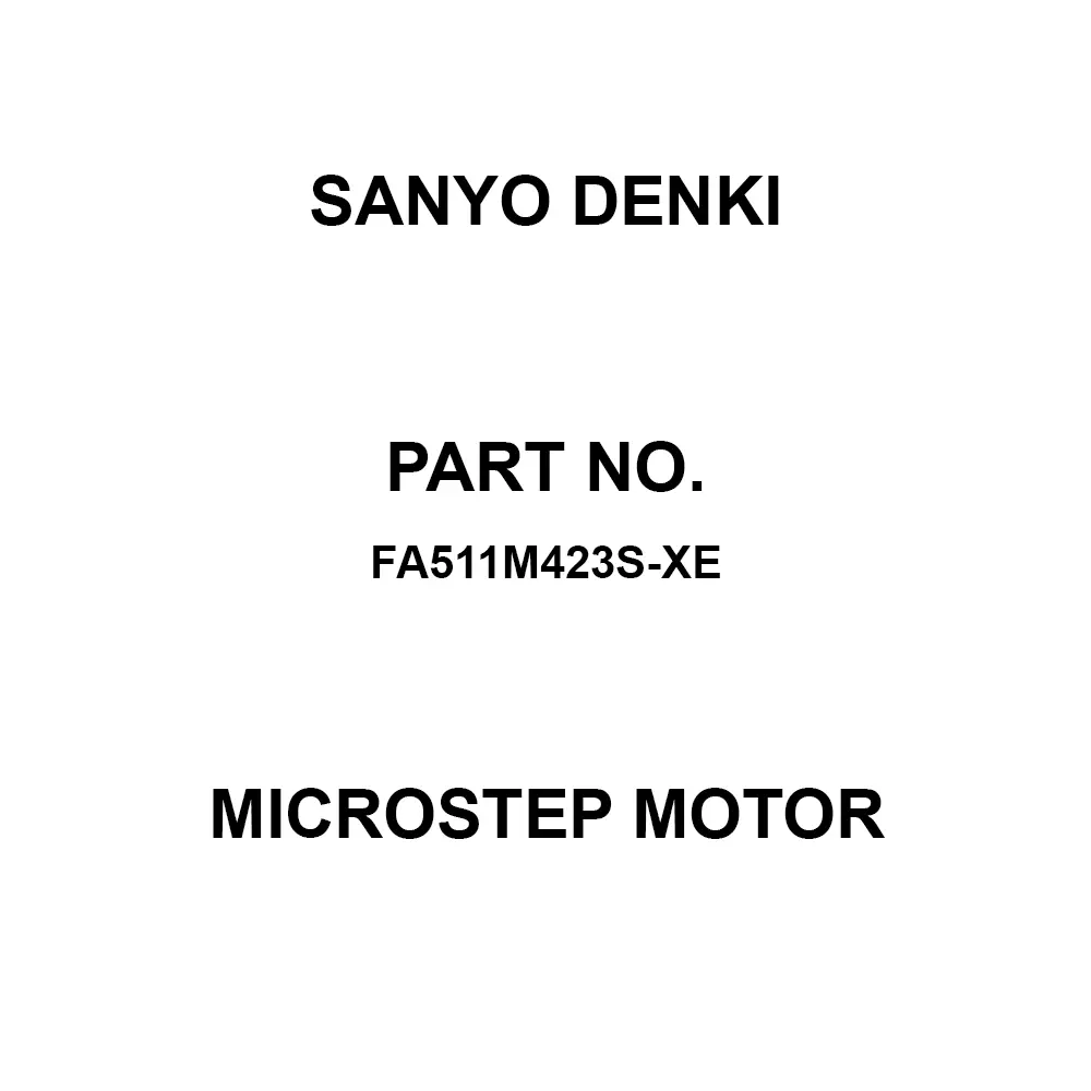 Sanyo Denki Microstep Motor Flange Mounting 5-Phase Φ42 mm Size, FA511M423S-XE
