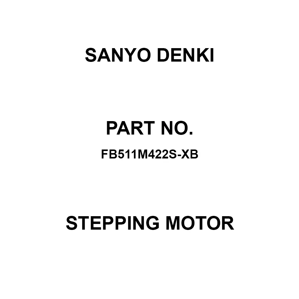 Sanyo Denki Stepping Motor Flange Mounting 5-Phase, FB511M422S-XB