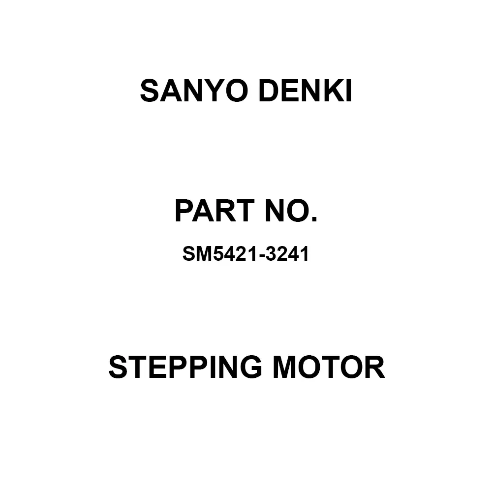 Sanyo Denki Stepping Motor Flange Mounting 5-Phase, SM5421-3241