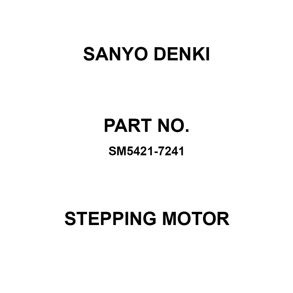 Sanyo Denki Stepping Motor Flange Mounting 5-Phase, SM5421-7241