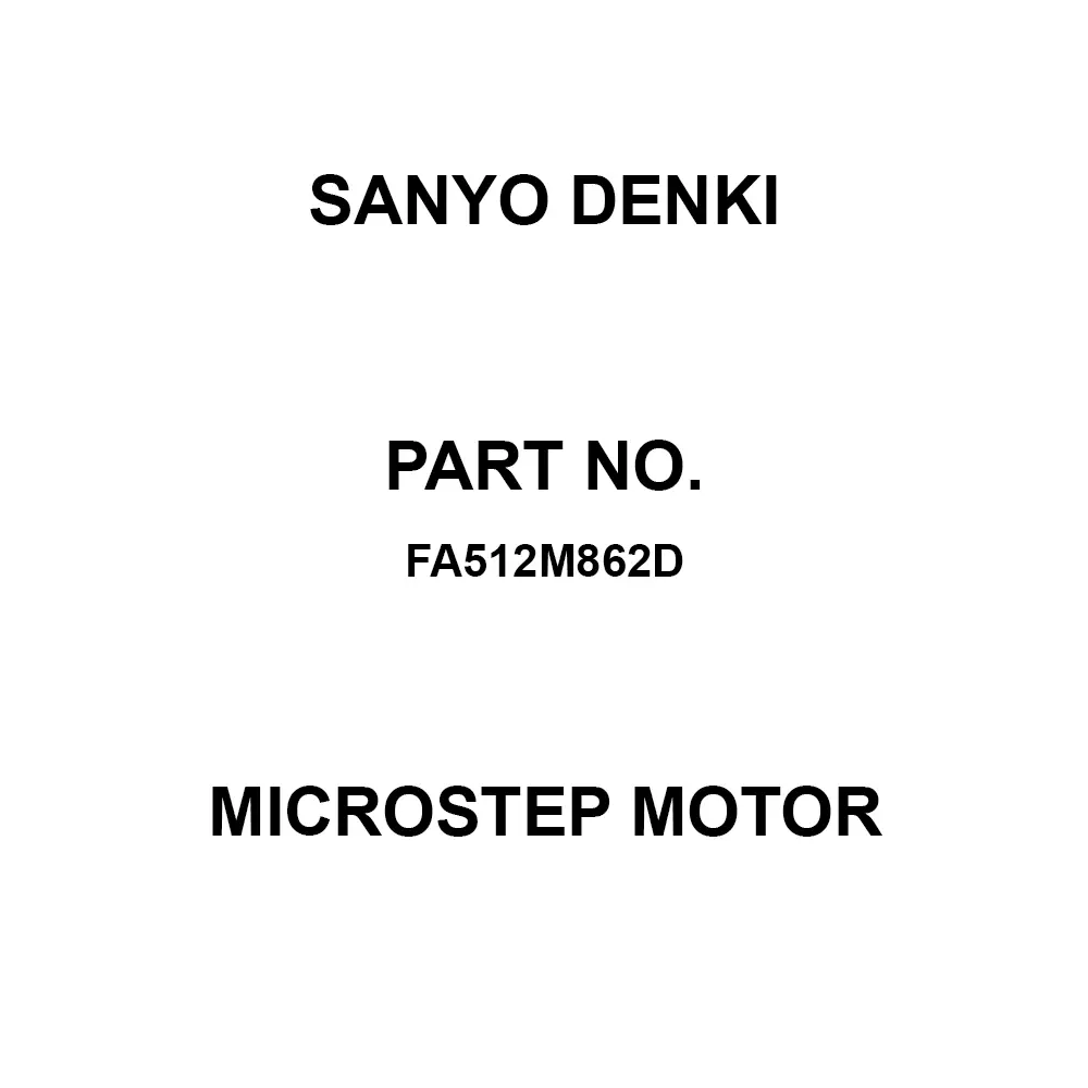 Sanyo Denki Microstep Motor Flange Mounting 5-Phase Φ86 mm Size, FA512M862D