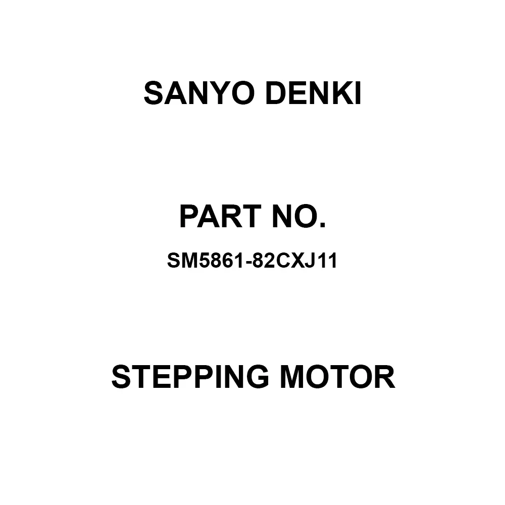 Sanyo Denki Stepping Motor Flange Mounting 5-Phase 30 Reduction Ratio, SM5861-82CXJ11