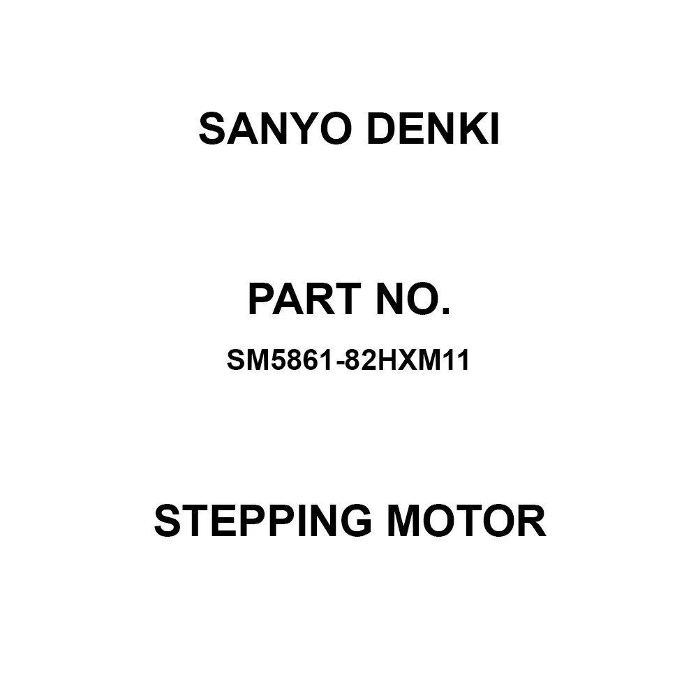 Sanyo Denki Stepping Motor Flange Mounting 5-Phase 100 Reduction Ratio, SM5861-82HXM11