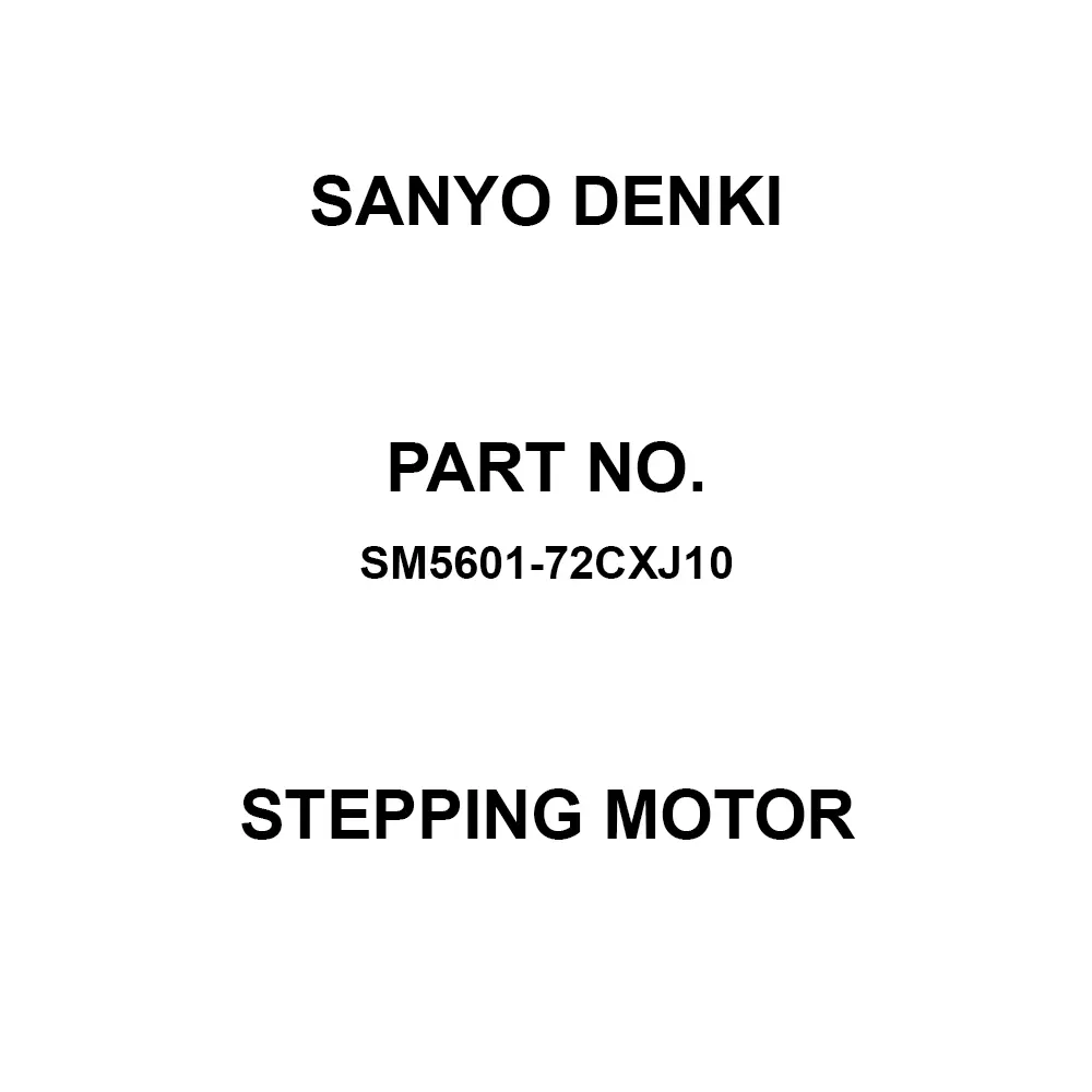 Sanyo Denki Stepping Motor Flange Mounting 5-Phase 30 Reduction Ratio, SM5601-72CXJ10