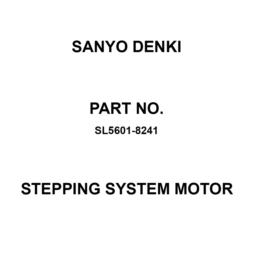 Sanyo Denki Stepping System Motor Flange Mounting 5-Phase Φ60 mm Size, SL5601-8241
