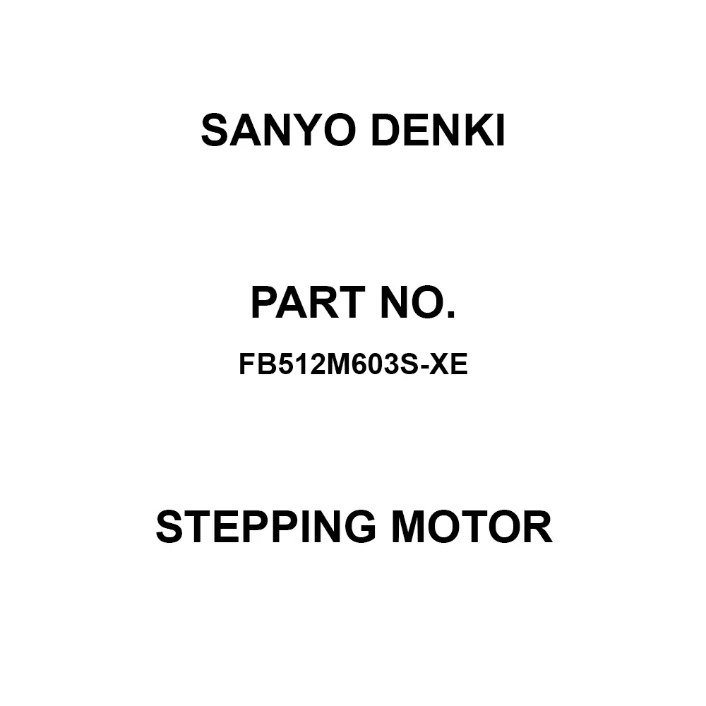 Sanyo Denki Stepping Motor Flange Mounting 5-Phase, FB512M603S-XE