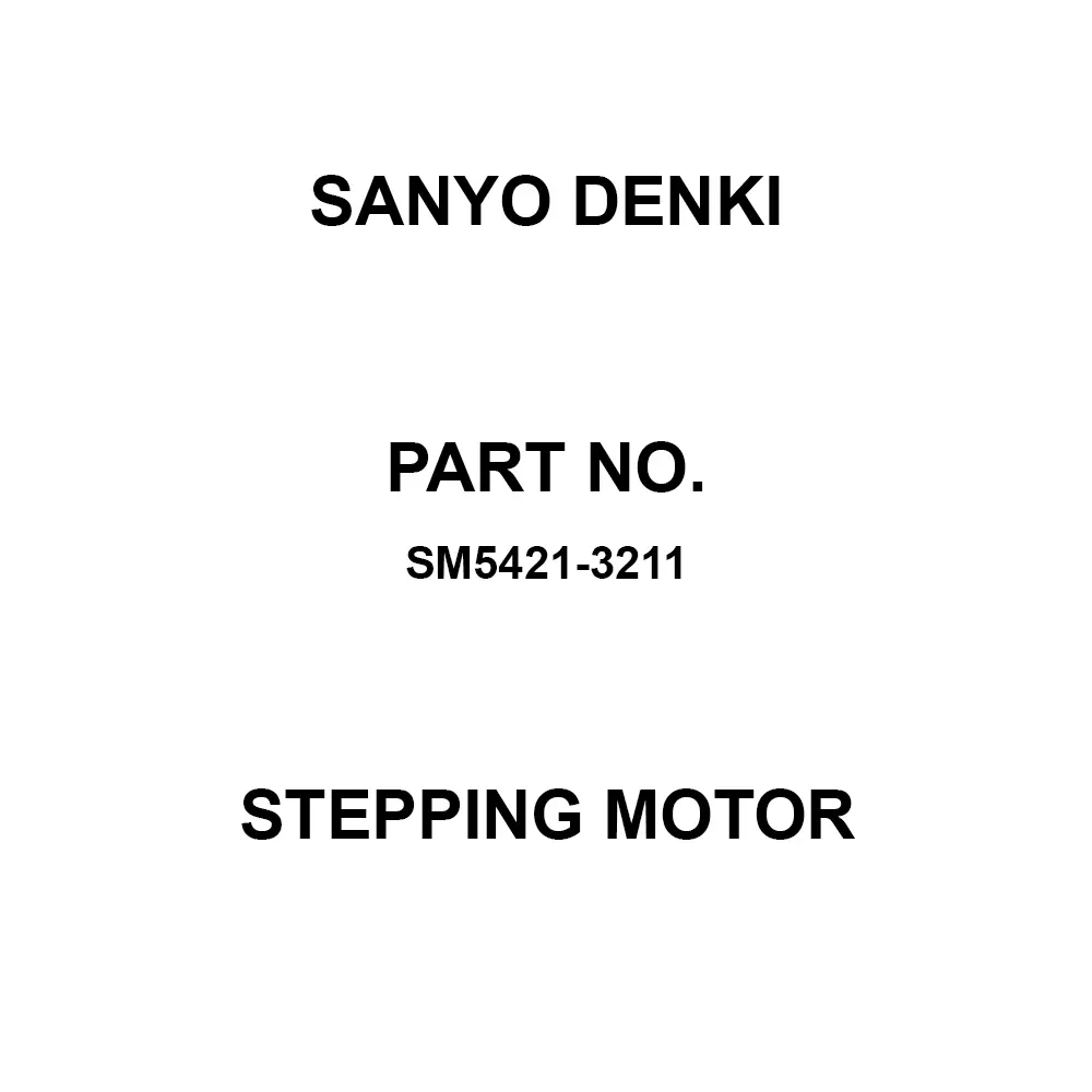 Sanyo Denki Stepping Motor Flange Mounting 5-Phase, SM5421-3211