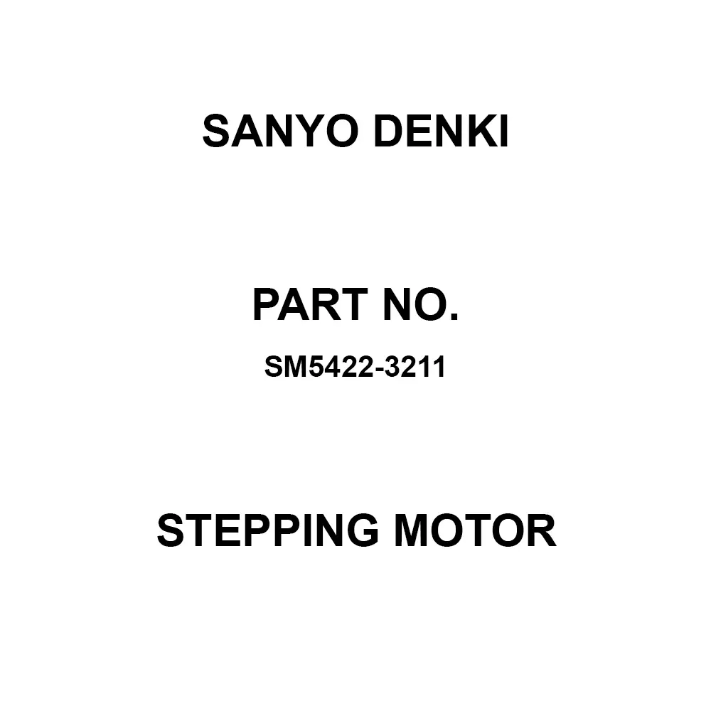 Sanyo Denki Stepping Motor Flange Mounting 5-Phase, SM5422-3211