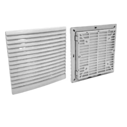 Pecox Premium Series Panel Air Vent Snap/Pushfit Front Size 20 & 17 mm Thickness ABS EPDM Sponge Rubber Gasket, PAV06