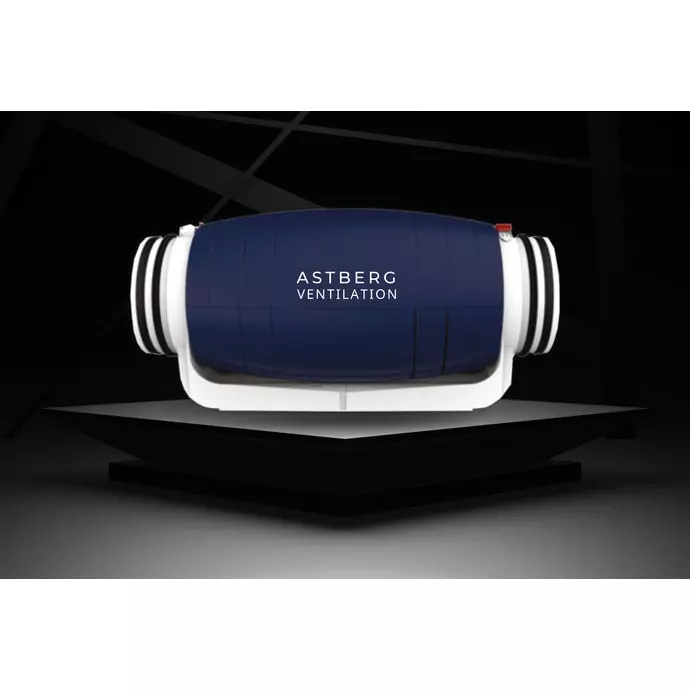 Astberg Mix Flow Silent Fan 840 m³h, 352 PA, 35 dB, ADD 200