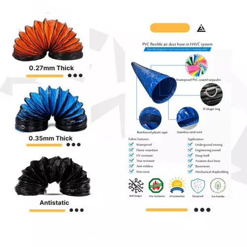 Excel 24 inch (600 mm) 15 m Hose For Portable Ventilation Air Blower