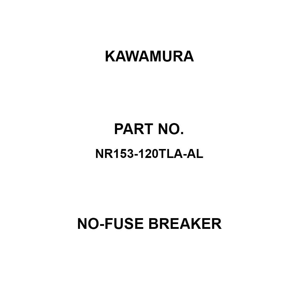 Kawamura Motor Circuit Leakage Breaker 3P3E 1.4 Amp Rated Current, ZML53-014-30L