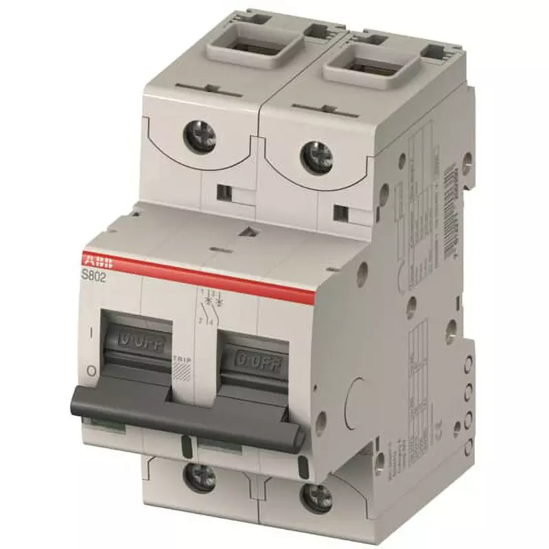 ABB Circuit Breaker 10 A Rated Current 2 P Electrode Type, S802PV-S10