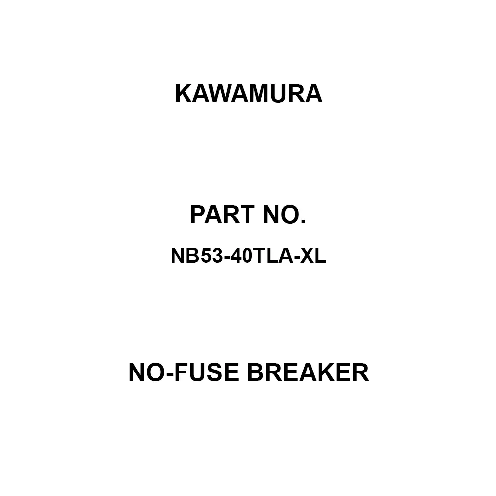 Kawamura Motor Breaker 3P3E 32 Amp Rated Current, ML53-32L