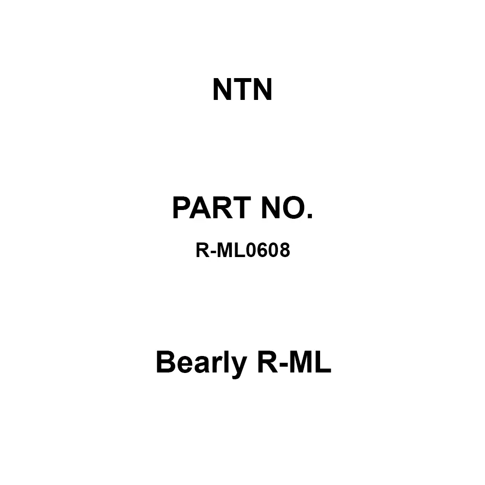 NTN Bearly R-ML 6x8 mm Diameter 8 mm Length, R-ML0608