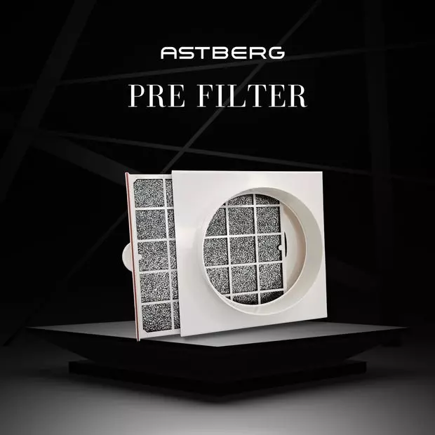 Astberg Pre Filter White 150 mm (6 inch), APF150