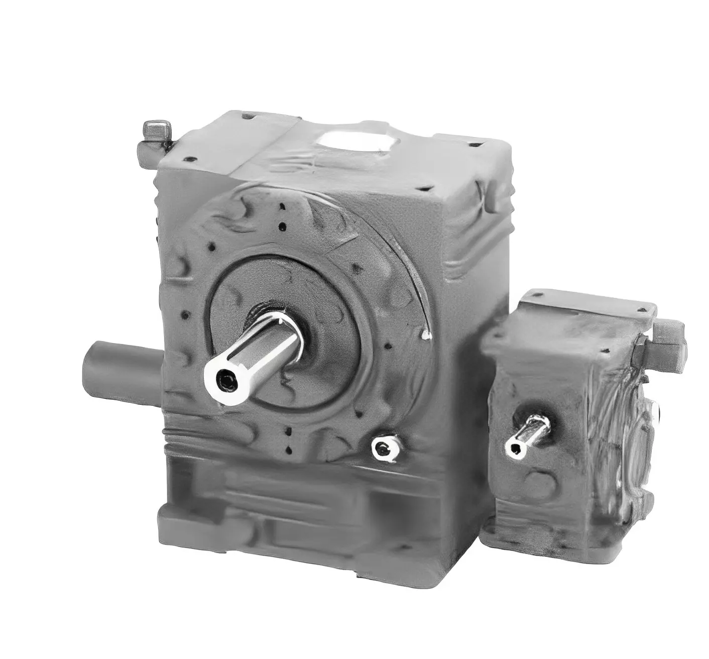 Elecon 40/1 Super Series SWM-O Worm Gearbox with Motor Adaptor for 6 Pole 1 HP, Size 1(3/4) inch