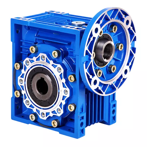 Shruti Engineering NMRV-75 High Quality Die-Cast Aluminium Worm Gear Box, Output Bore - 28 mm, Ratio Size 40:1, Flange Size 80, Power 0.5 HP