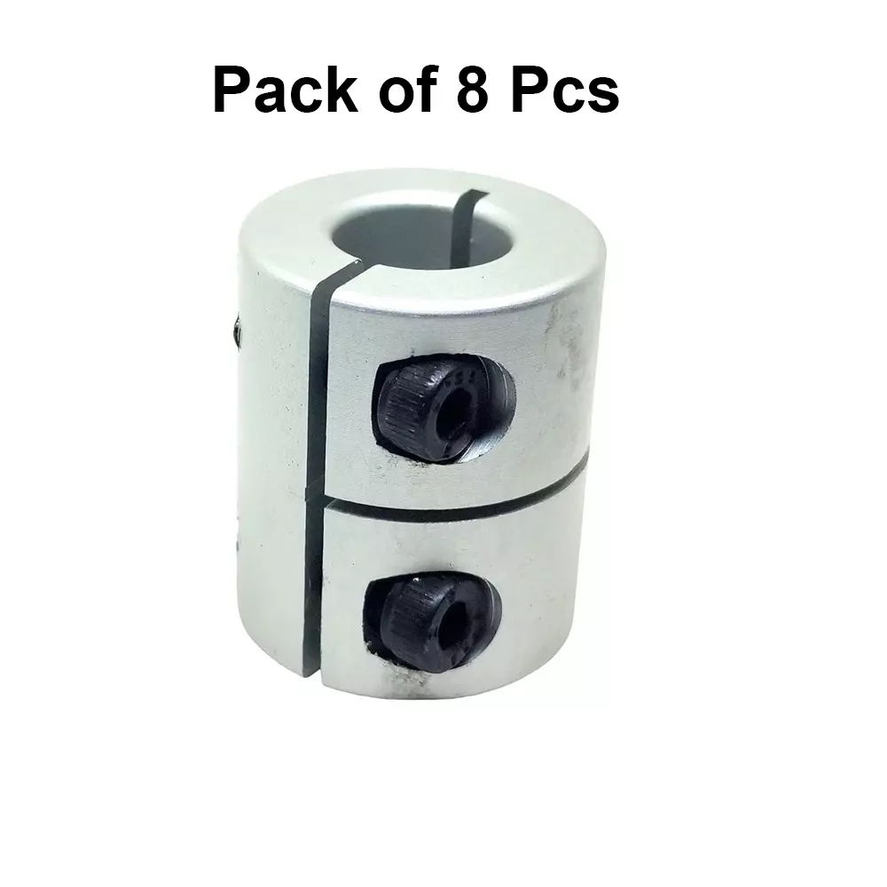 invento-rigid-self-centering-shaft-coupling-aluminium-25-mm-outer-diameter-30-mm-length-silver-isc-507-n4-pack-of-8-pcs