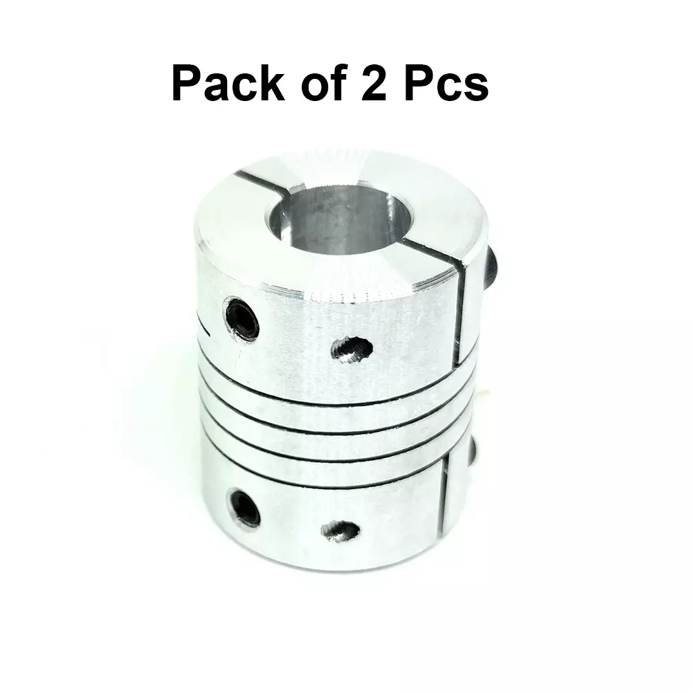 invento-self-centering-flexible-shaft-coupling-aluminium-25-mm-outer-diameter-30-mm-length-silver-isc-892-x1-pack-of-2-pcs