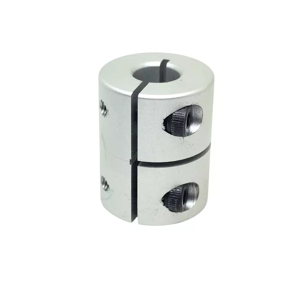 Invento Rigid Self Centering Shaft Coupling Aluminum 20 mm Outer Diameter 25 mm Length Silver, ISC 081-N4 (Pack of 8 Pcs)