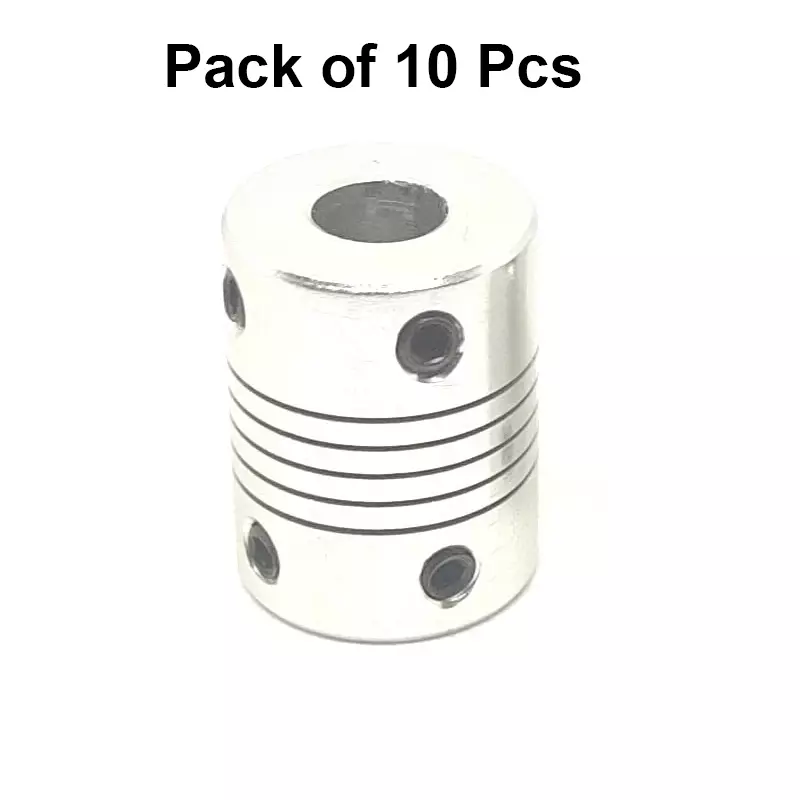 invento-flexible-shaft-coupling-aluminium-20-mm-outer-diameter-25-mm-length-silver-isc-1044-x5-pack-of-10-pcs
