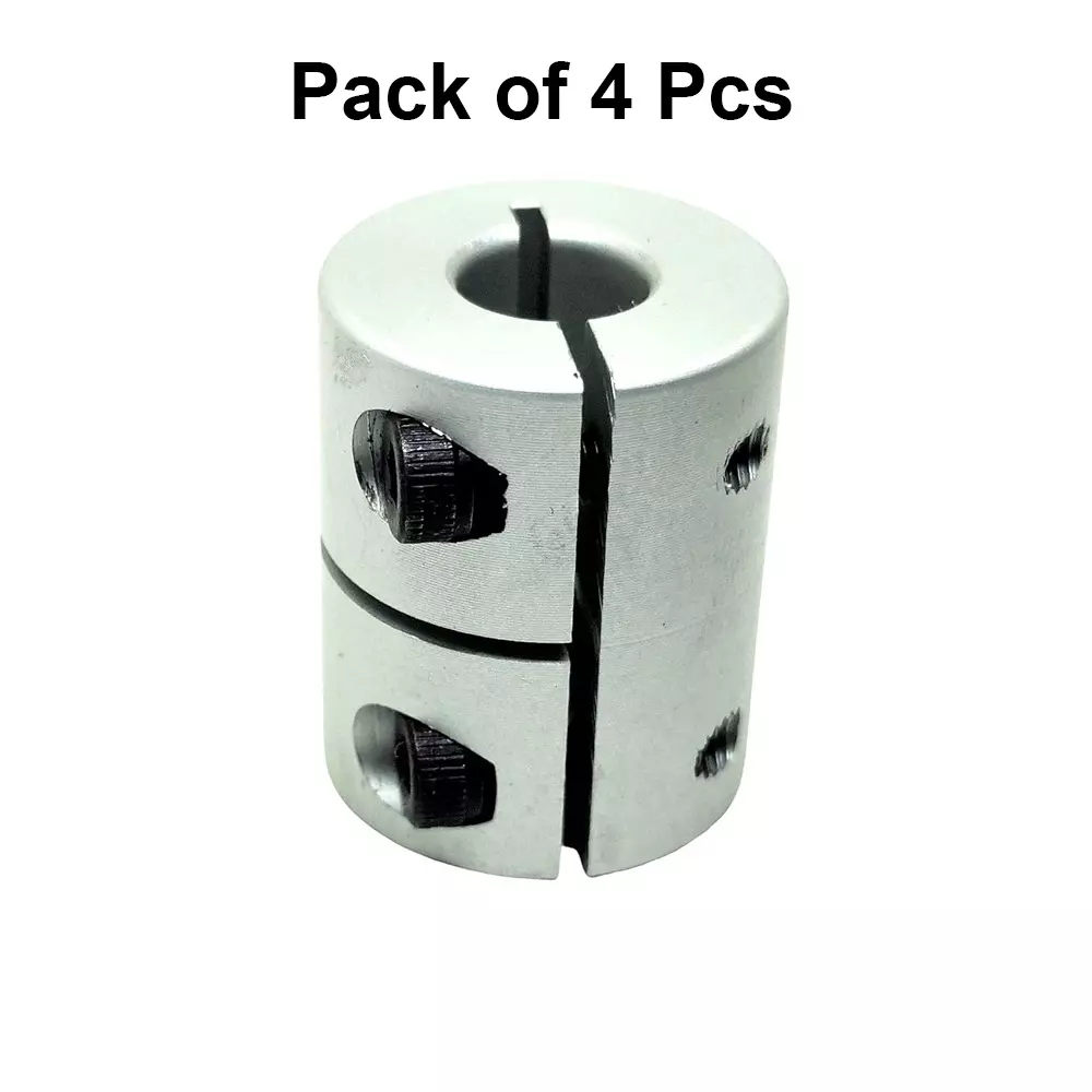 invento-rigid-self-centering-shaft-coupling-aluminium-20-mm-outer-diameter-25-mm-length-silver-isc-154-n2-pack-of-4-pcs