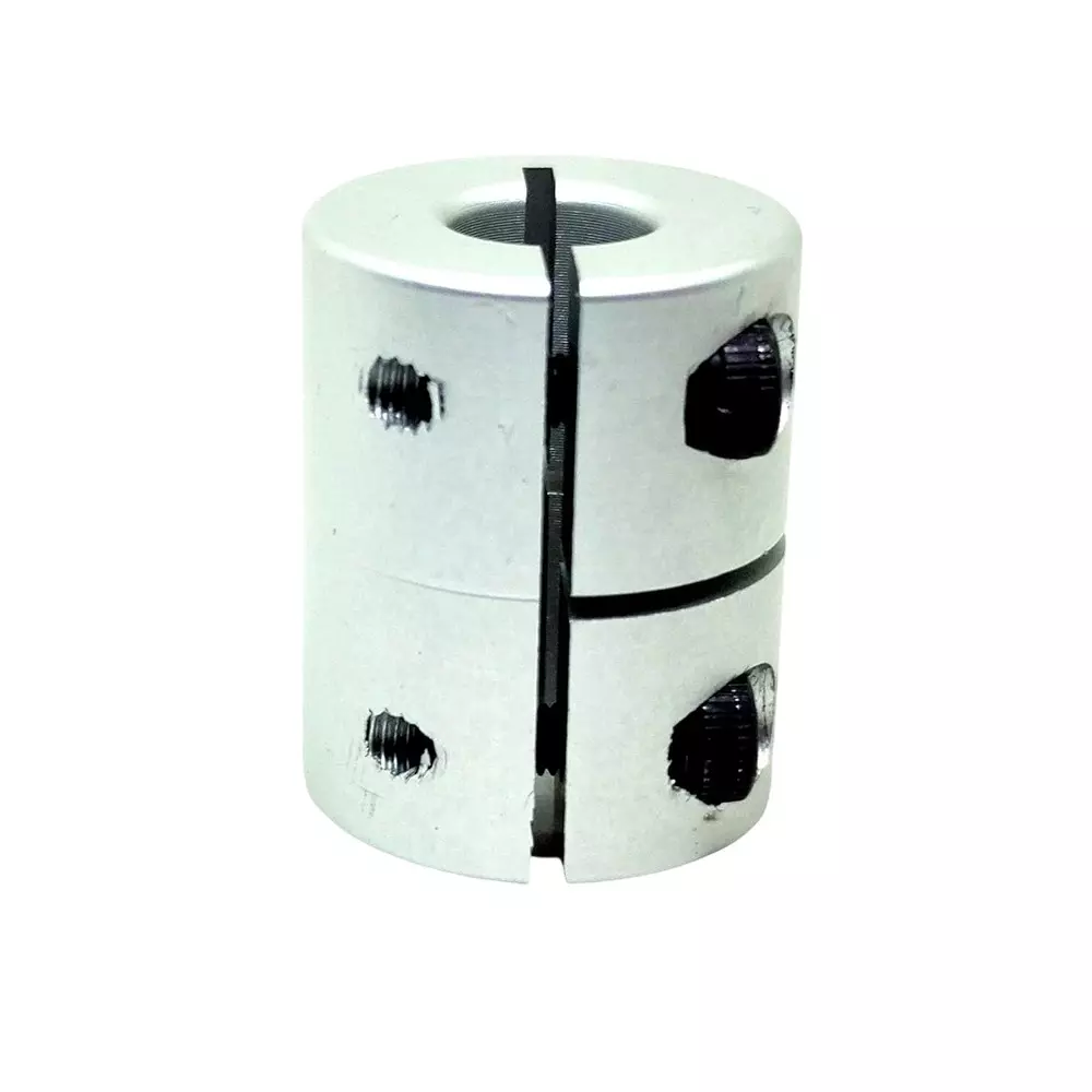 Invento Rigid Self Centering Shaft Coupling Aluminium 20 mm Outer Diameter 25 mm Length Silver, ISC 167-N1 (Pack of 2 Pcs)