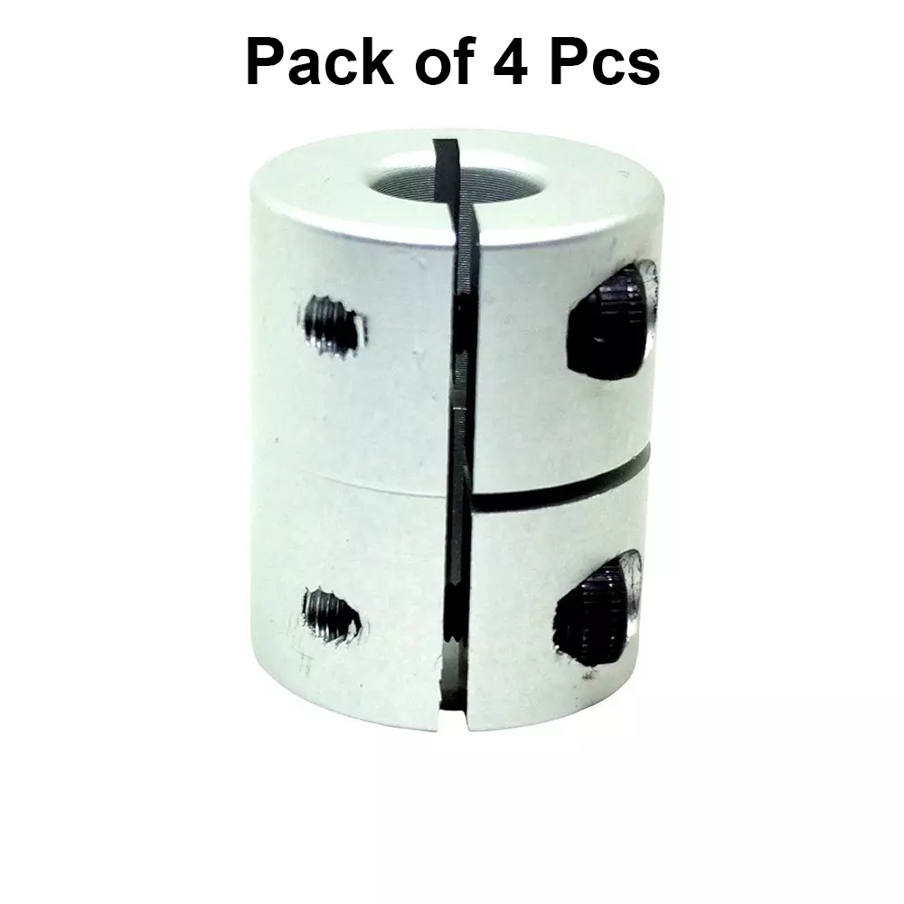 invento-rigid-self-centering-shaft-coupling-aluminium-20-mm-outer-diameter-25-mm-length-silver-isc-167-n2-pack-of-4-pcs