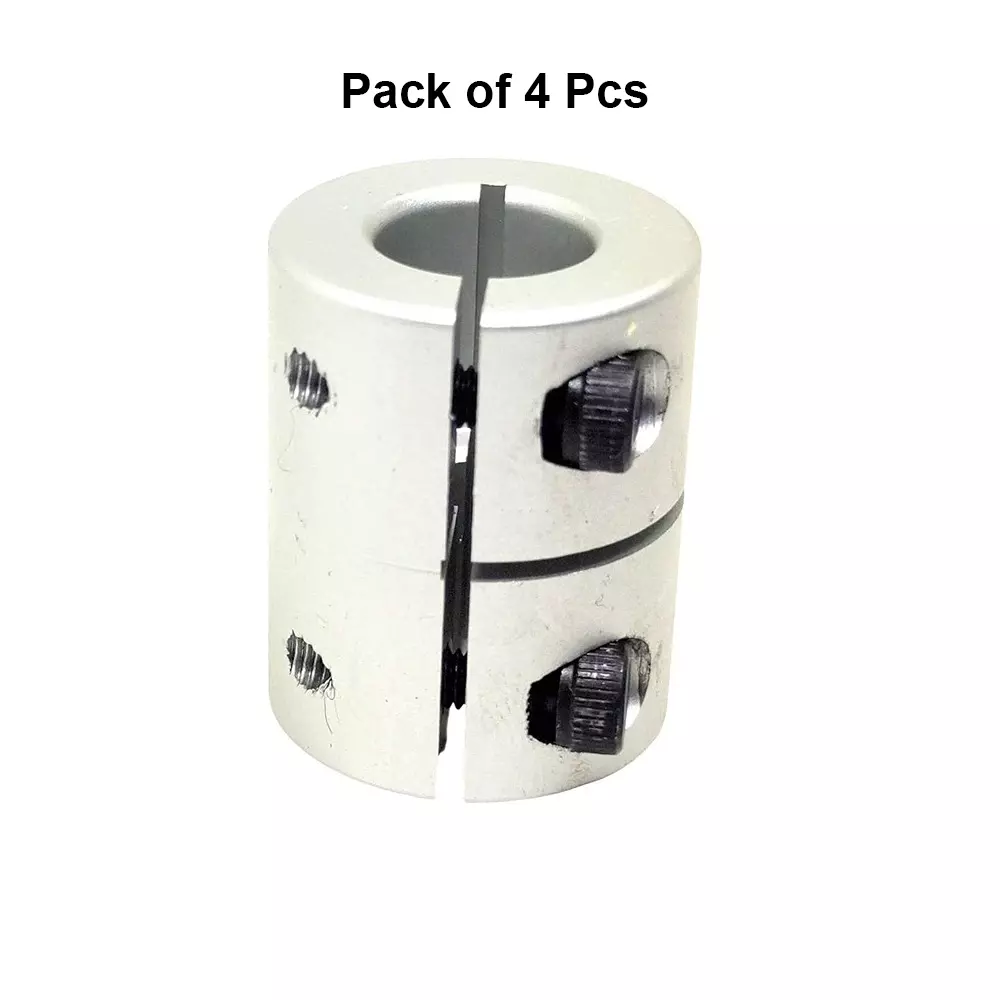 invento-rigid-self-centering-shaft-coupling-aluminum-20-mm-outer-diameter-25-mm-length-silver-isc-087-n2-pack-of-4-pcs