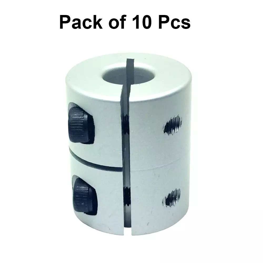 invento-rigid-self-centering-shaft-coupling-aluminium-25-mm-outer-diameter-30-mm-length-silver-isc-287-n5-pack-of-10-pcs