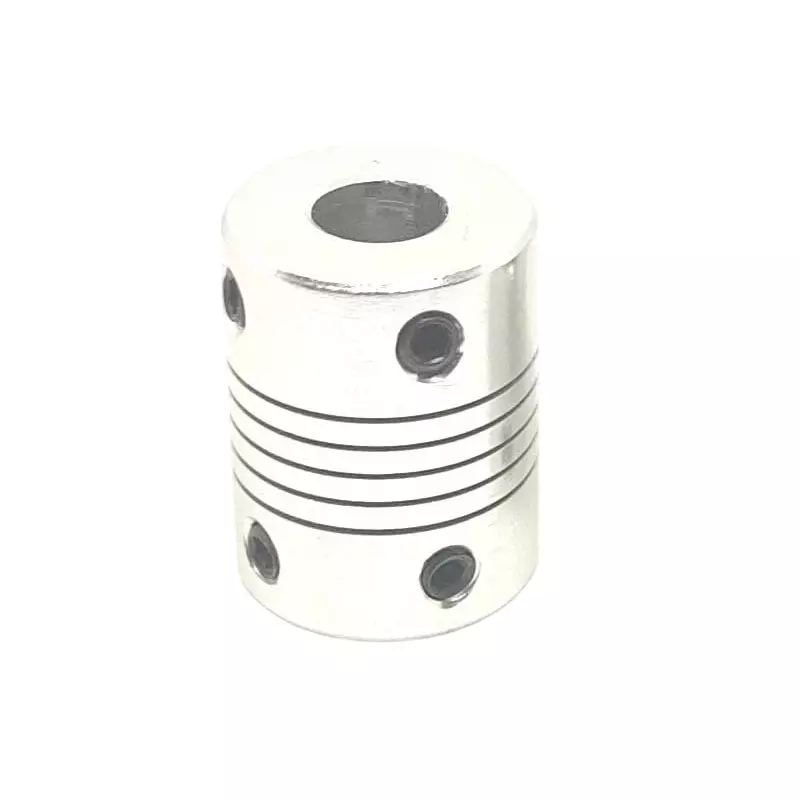 Invento Flexible Shaft Coupling Aluminium 20 mm Outer Diameter 25 mm Length Silver, ISC 1043-X