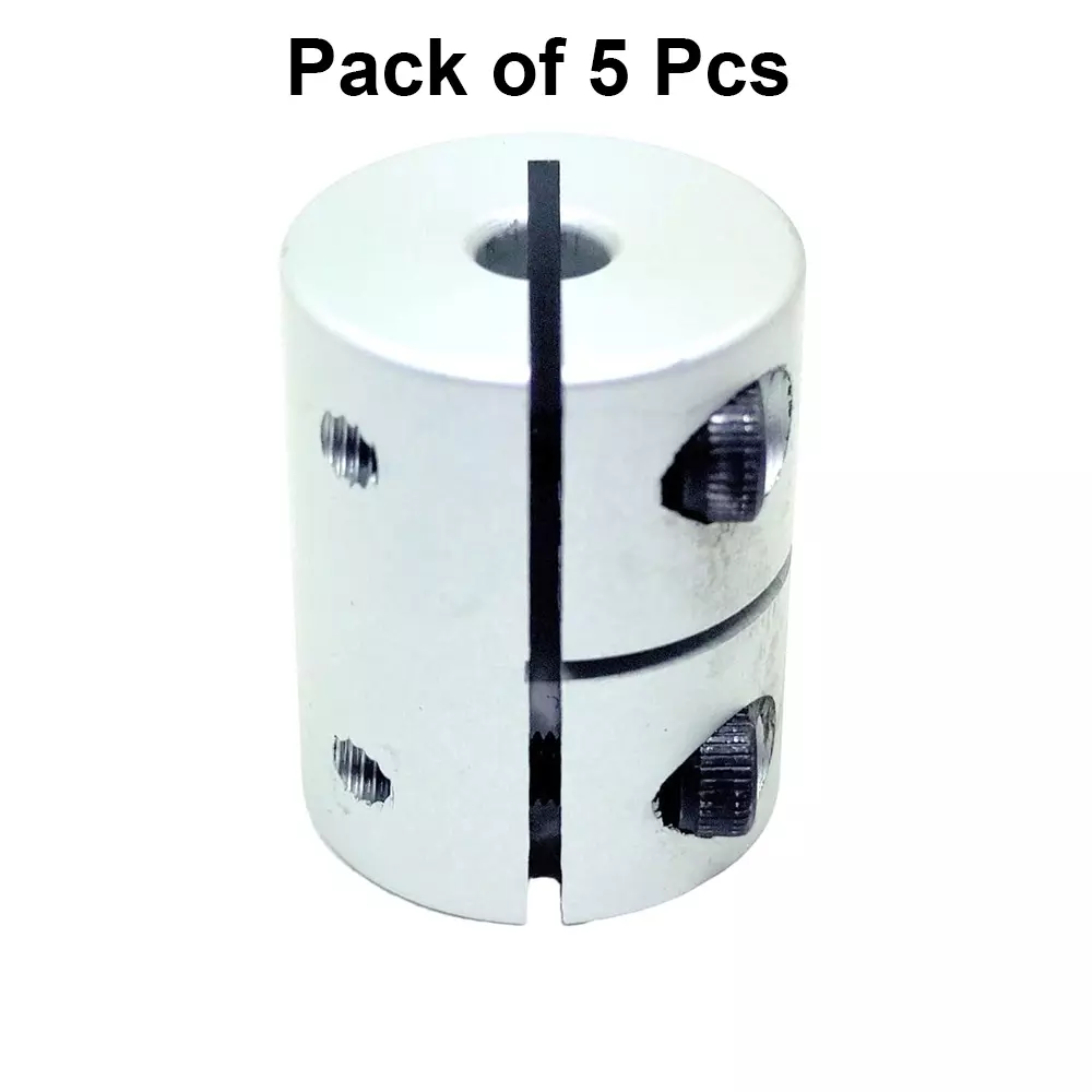 invento-rigid-self-centering-shaft-coupling-aluminium-20-mm-outer-diameter-25-mm-length-silver-isc-161-n3-pack-of-5-pcs