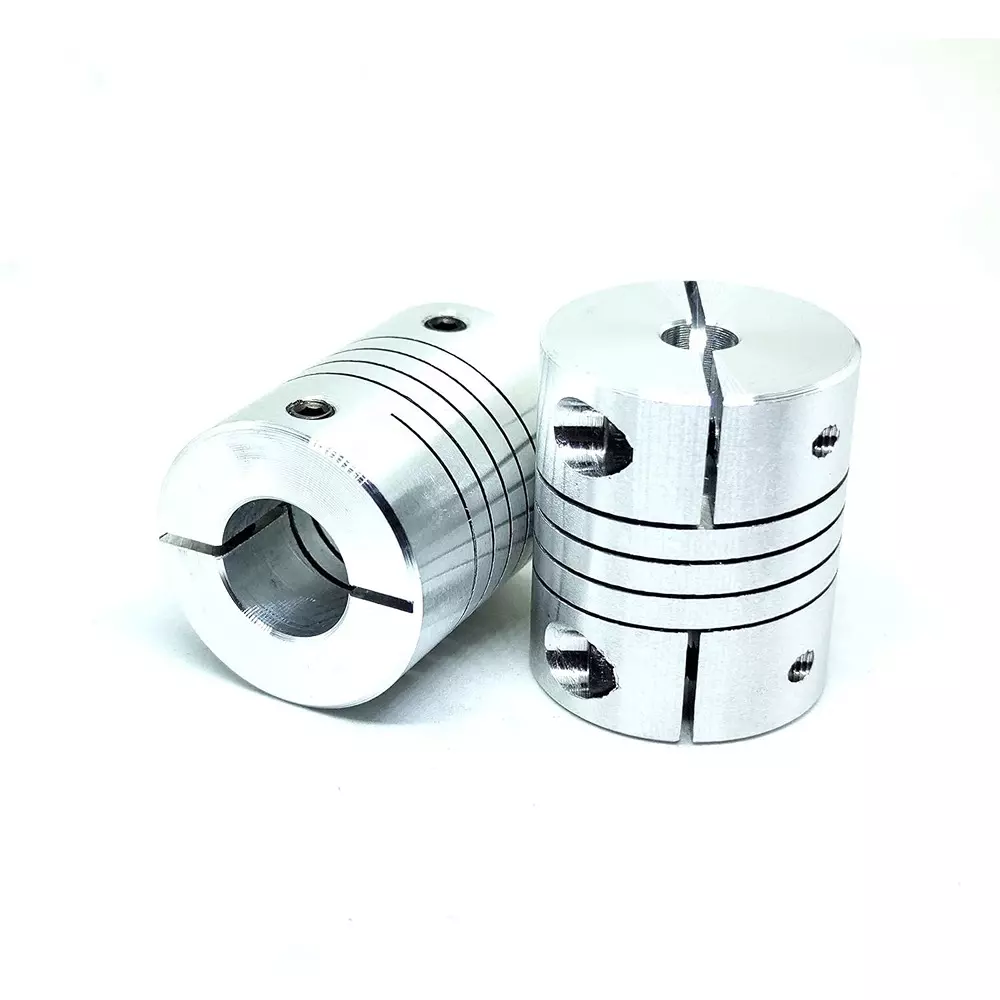 invento-self-centering-flexible-shaft-coupling-aluminium-25-mm-outer-diameter-30-mm-length-silver-isc-891-x