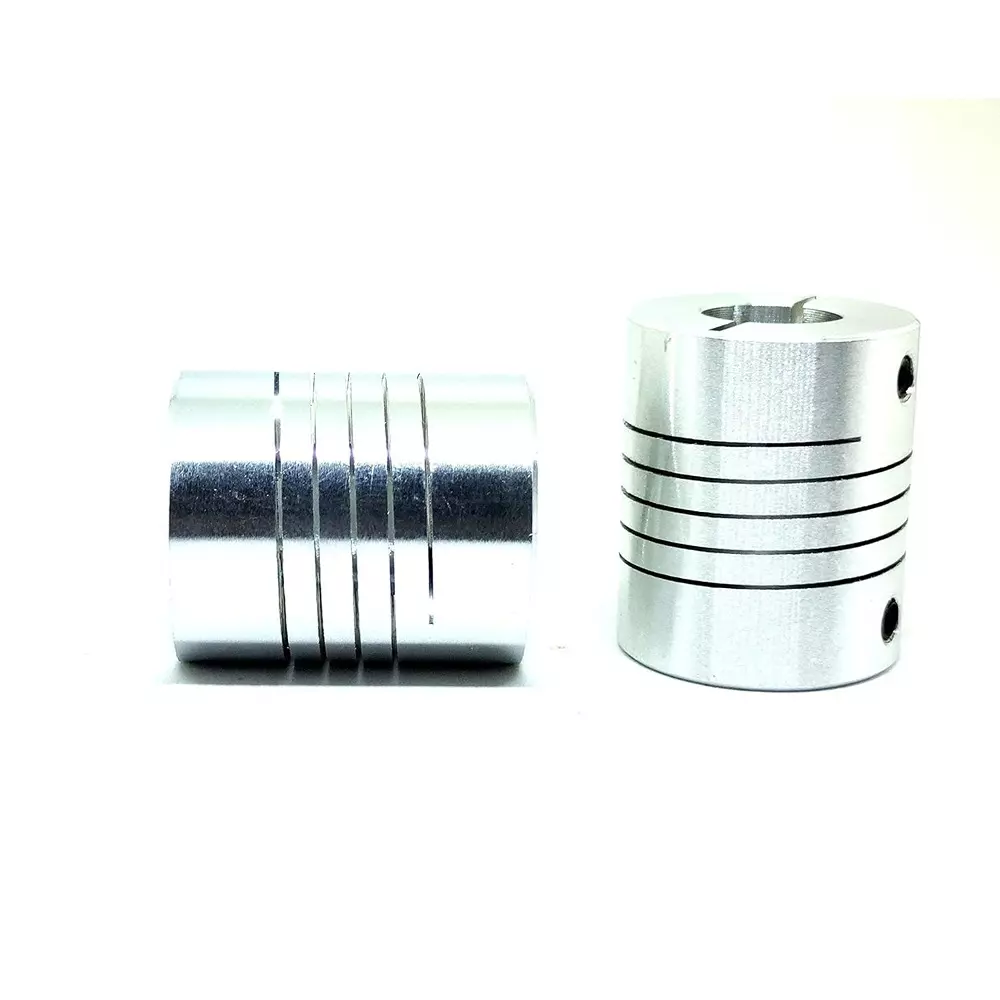 invento-self-centering-flexible-shaft-coupling-aluminium-25-mm-outer-diameter-30-mm-length-silver-isc-891-x